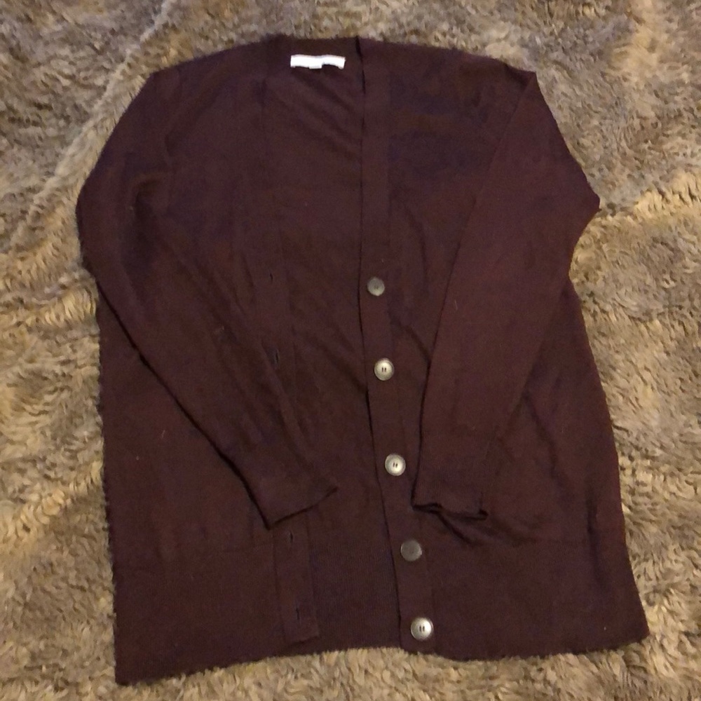 Loft cardigan, burgundy